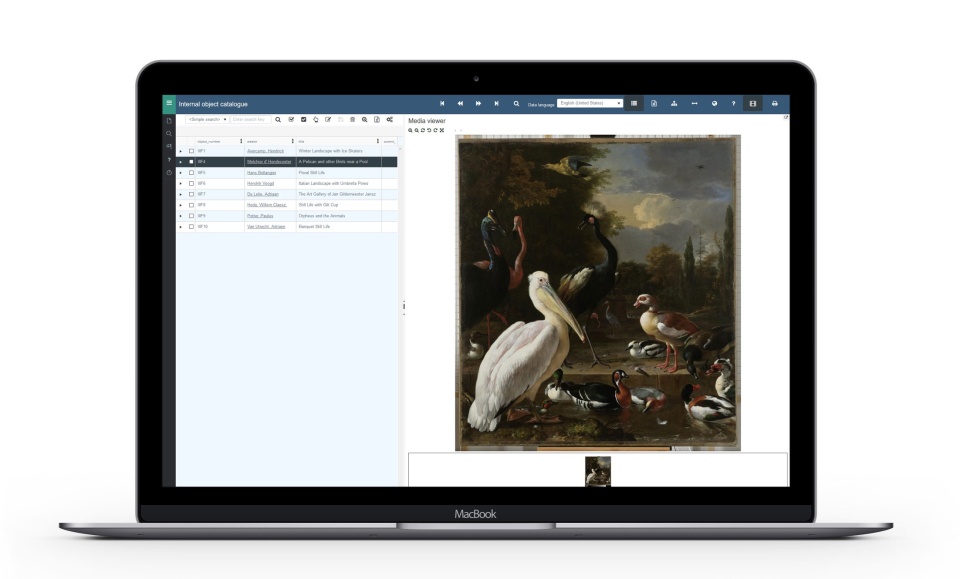 screenshot of Axiell Collections